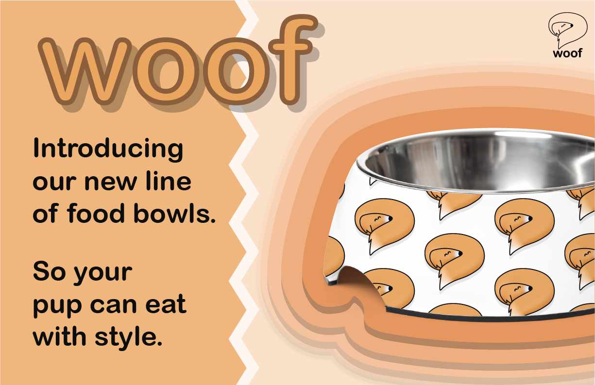 Woof ad in size 4.25 inches x 2.75 inches (Magazine)